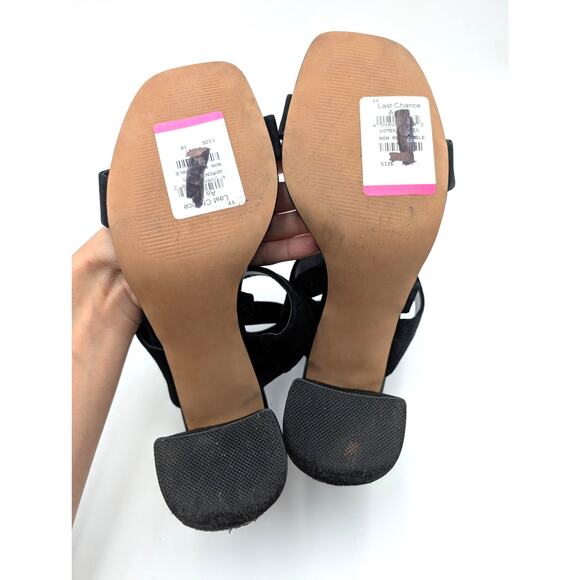 Steve Madden Marbell Slingback Block Heel Sandal Women's Black Size US10M EU40.5 - Picture 8 of 13